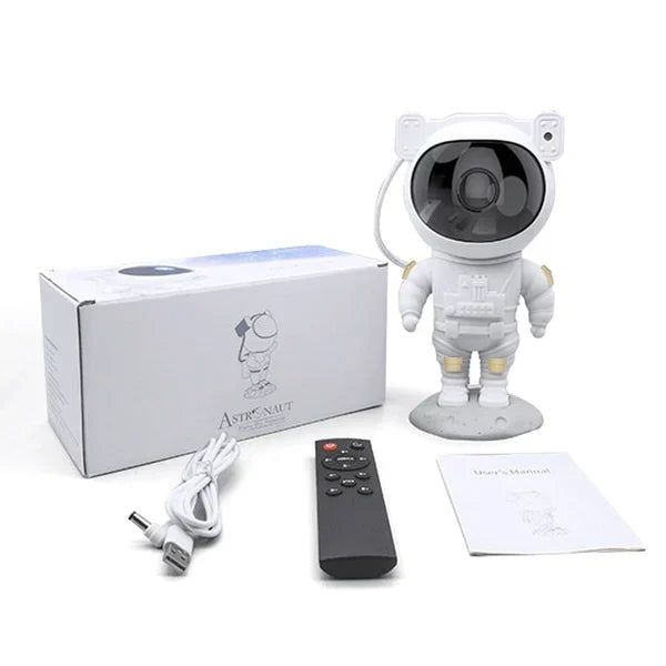 Astronaut Galaxy Projector | 360° Rotation, Remote Control, Nebula Star Lamp