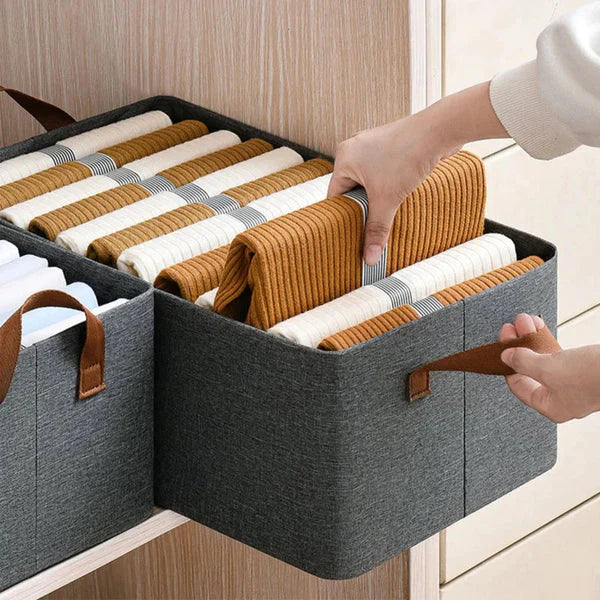 Folding Cloth Storage Basket ( StainLess Steel)